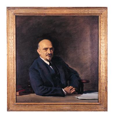 Portrait of Chaim Weizmann by Sir Oswald Birley, 1934, oil on canvas. Gift to Chaim Weizmann on his 60th birthday from Lord Marcus Sieff